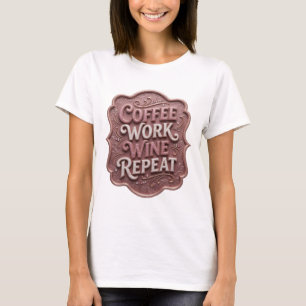 Camiseta Personalizada Striking Pink CAFÉ TRABALHO