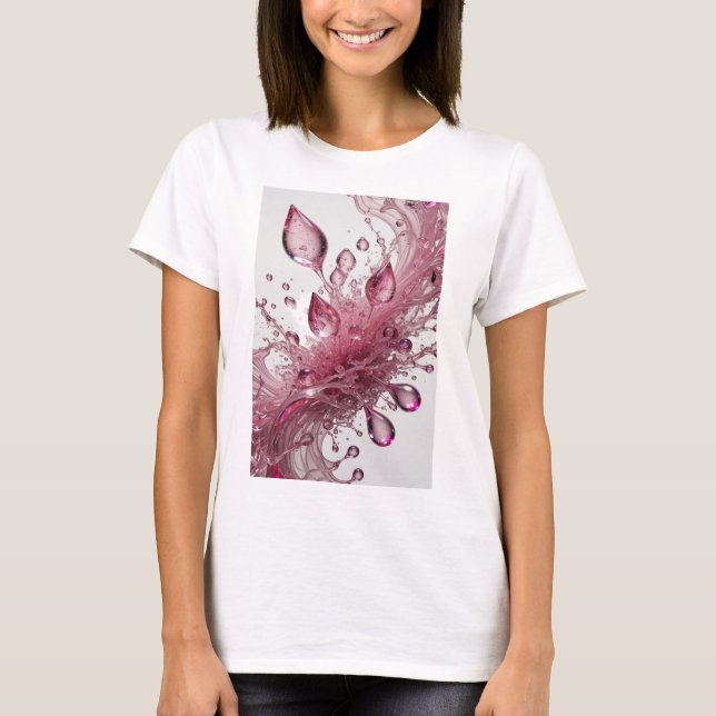 Camiseta Personalizada Stylish Silver WATER SPLASH (Frente)
