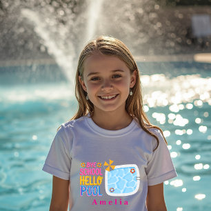 Camiseta Personalizada Tchau Escola Olá Piscina