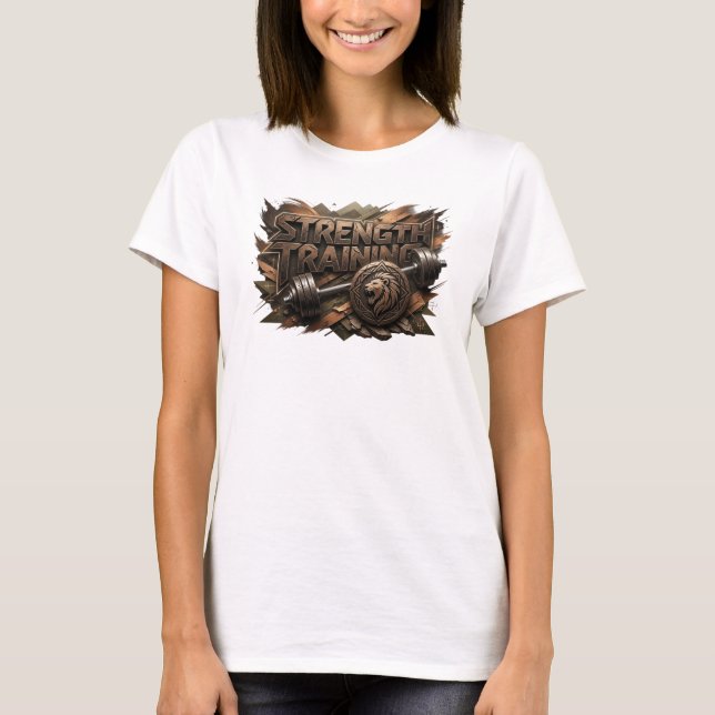 Camiseta Personalizada TREINAMENTO DE FORÇA Rosa n (Frente)