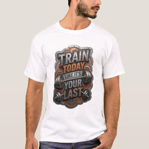Camiseta Personalizada TREINE HOJE COMO SE FOSSE O