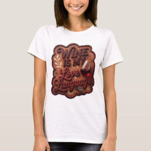 Camiseta Personalizada Vinho Vermelho É Minha Ling
