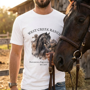 Camiseta Personalizada Western Equina Fazenda de C