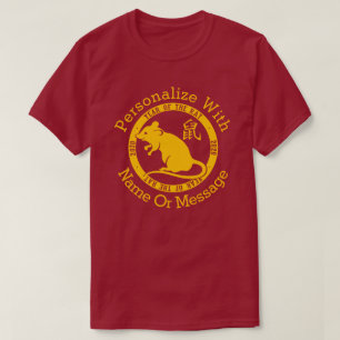 Camiseta PERSONALIZADO 2020 Anos Do Rato