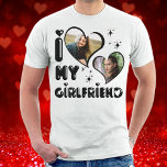 Camiseta Personalizado 2 Foto Que Eu Amo O Meu Namorada Per<br><div class="desc">Personalizado 2 Foto Que Eu Amo O Meu Namorada Personalizado</div>