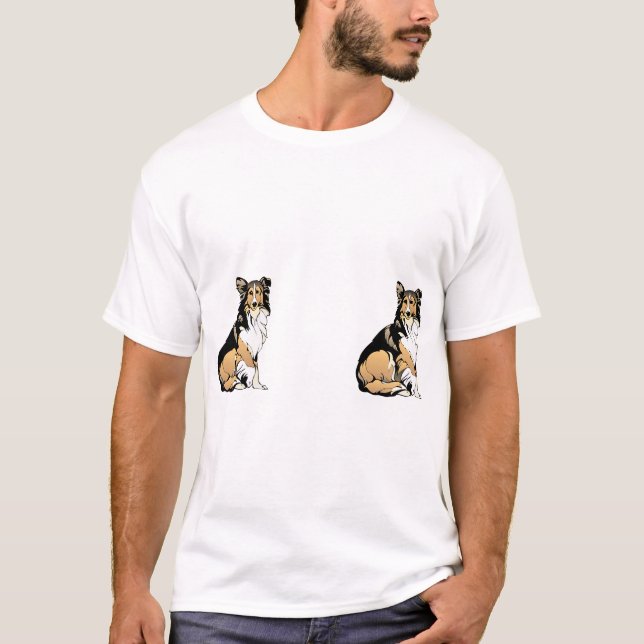 Camiseta Personalizado 2 Pet Photo (Frente)
