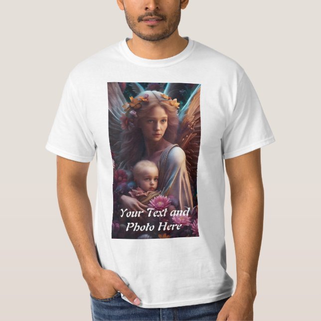 Camiseta Personalizado, Adicionar Foto e Texto (Frente)