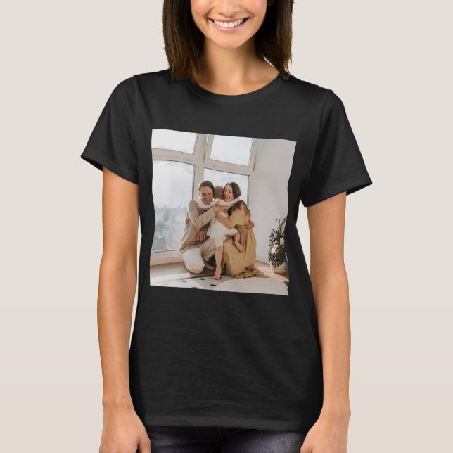 Camiseta Personalizado, Adicionar Foto e Texto (Frente)