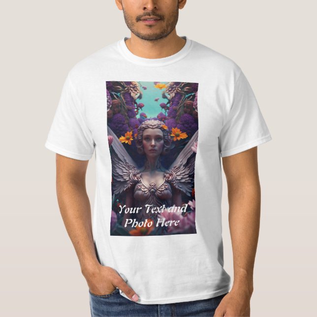 Camiseta Personalizado, Adicionar Foto e Texto (Frente)