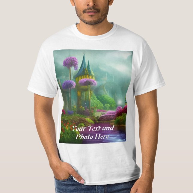 Camiseta Personalizado, Adicionar Foto e Texto (Frente)