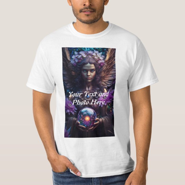 Camiseta Personalizado, Adicionar Foto e Texto (Frente)