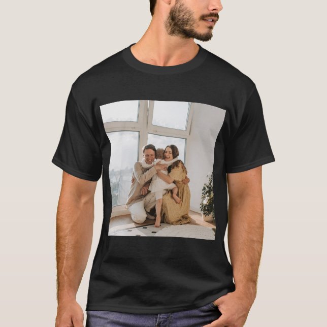 Camiseta Personalizado, Adicionar Foto e Texto (Frente)