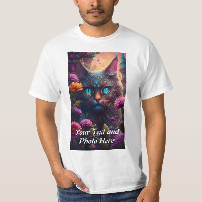 Camiseta Personalizado, Adicionar Foto e Texto (Frente)