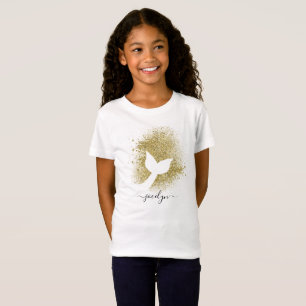 Camiseta Personalizado adicione o nome à silhueta da cauda