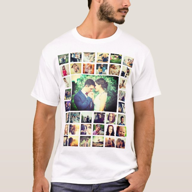 Camiseta Personalizado adicione sua própria foto (Frente)
