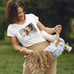 Camiseta Personalizado Amo-Te Foto De Mamãe<br><div class="desc">Camiseta-mãe personalizada com uma foto de família precioso das crianças,  uma camada de coração fofa,  o ditado "nós amamos você mamãe" e os nomes das crianças.</div>