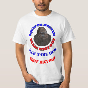 Camiseta Personalizado, atirei no Pé Grande