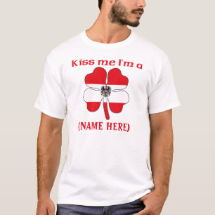 Camiseta Personalizado beije-me que eu sou um Tshirt