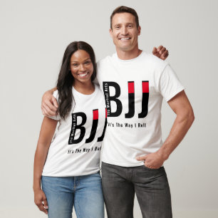 Camiseta Personalizado BJJ Jiu Jitsu Black Belt Men