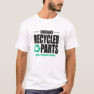 Camiseta Personalizado Contém Luz de Transplante de Peças d