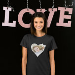 Camiseta Personalizado De Um Coração Fotográfico<br><div class="desc">Personalizado Uma das Camisas Fotográficas de Um Tipo do Ricaso - Design de Modelo Fotográfico de Carinho de Amor ... simplesmente adicione sua própria fotografia a esta camiseta personalizada de excelente ... fácil de personalizar ... modelos personalizáveis de fotos camisetas para ela e para eles uma grande seleção a escolher...</div>