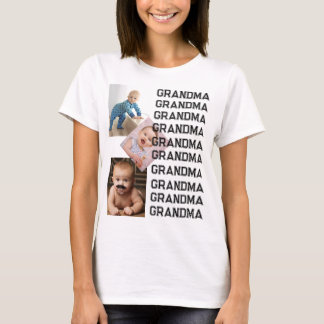 Camiseta Personalizado De Uma Colagem Fotográfica De Tipo G