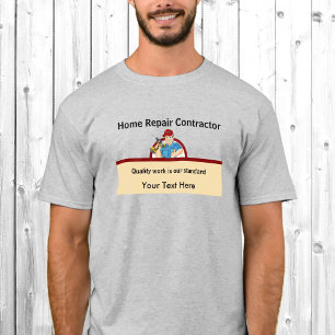 Camiseta Personalizado do Carpenter de Reparo de Casa do Ha