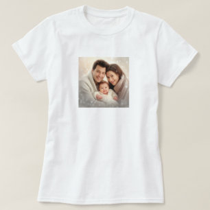 Camiseta Personalizado Elegante Adicione seu próprio presen