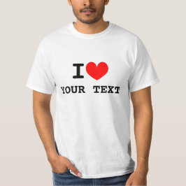 Camiseta Personalizado em t-shirts de texto cardíaco | Faça