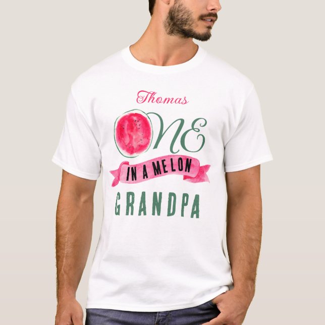 Camiseta Personalizado em um Vovô Melon (Frente)