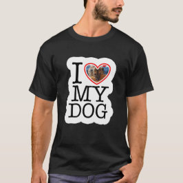 Camiseta Personalizado Eu Adoro Minha Foto De Cachorro