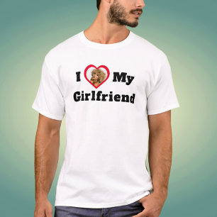 Camiseta Personalizado Foto Personalizada Eu Amo Minha Namo