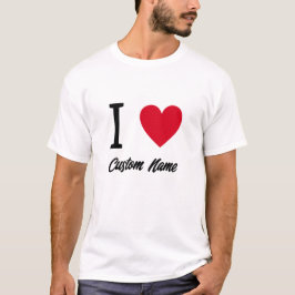 Camiseta Personalizado 'I Heart' personalizável