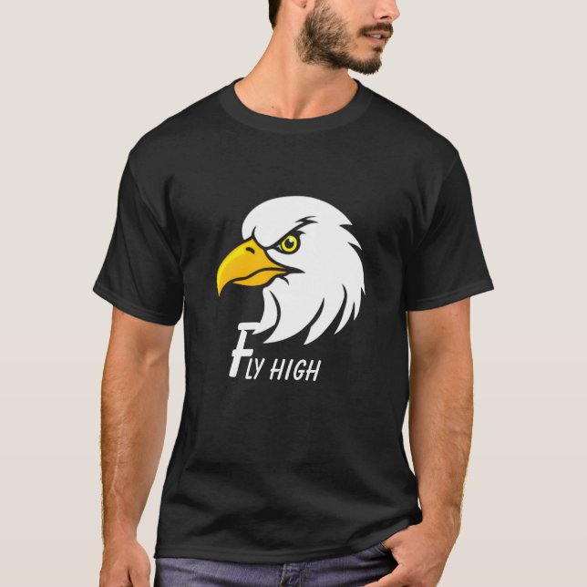 Camiseta Personalizado Inspiracional Vibes Eagle Head Posit (Frente)