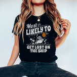 Camiseta Personalizado Mais Provável para Cruzamento de Gru<br><div class="desc">Prepare-se para cruzar em estilo com as nossas hilárias camisas "Mais Prováveis de Fazer"! Perfeito para férias familiares, amigos getaways, ou festas de solteira, estas camisas são garantidas para fazer todos rirem do seu grupo. Escolha entre uma variedade de títulos espirituosos e imagens correspondentes, como "Mais Provável para Enfermar", "Mais...</div>