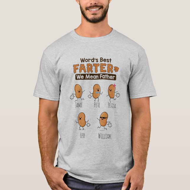 Camiseta Personalizado Mundo melhor até 5 (Frente)