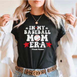 Camiseta Personalizado Na Minha Era De Mãe De Beisebol Dia