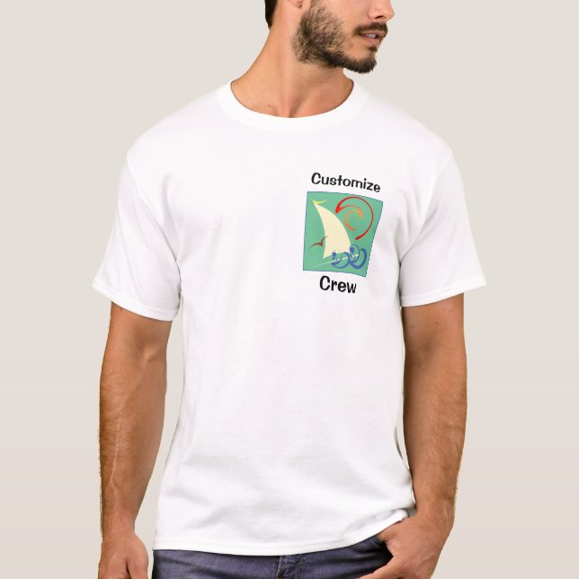 Camiseta Personalizado navegando o t-shirt (Frente)