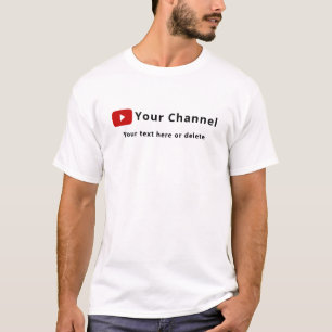 Camiseta Personalizado Nome do Canal Youtube White Personal