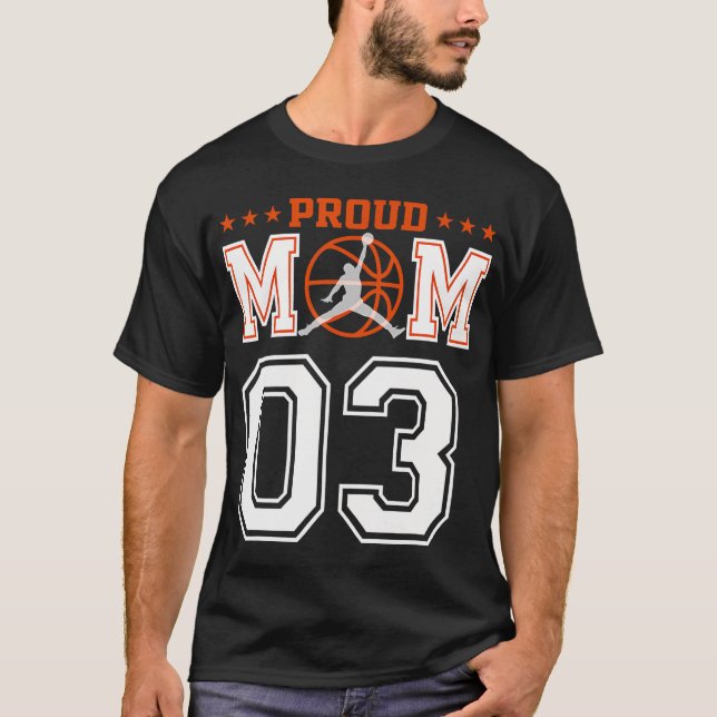 Camiseta Personalizado Número 03 de Basquete Ortoso Mãe Per (Frente)