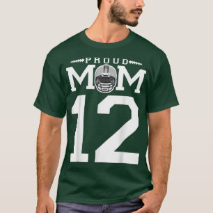 Camiseta Personalizado Número 12 De Futebol Orgulhoso Mãe P