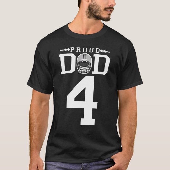Camiseta Personalizado Número 4 Pai De Futebol Ortoso Perso (Frente)