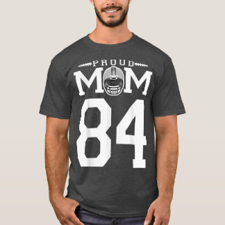Camiseta Personalizado Número 84 De Futebol Orgulhoso Mãe P