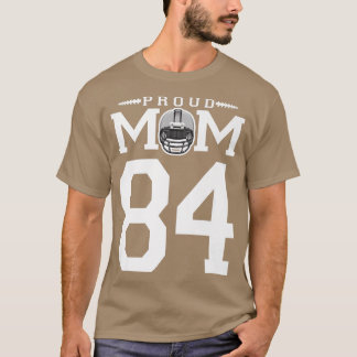 Camiseta Personalizado Número 84 De Futebol Orgulhoso Mãe P