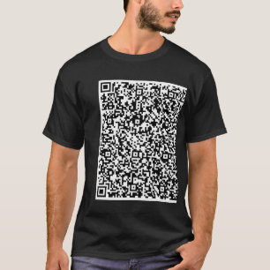 Camiseta Personalizado o seu Design QR Code T-Shirt Modelo