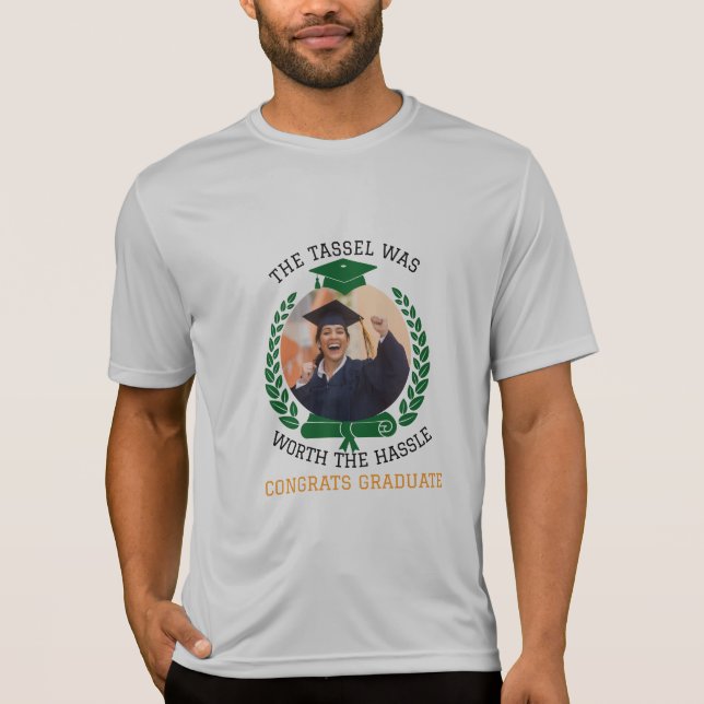 Camiseta Personalizado O Tassel Valia a Pena Foto De Hassle (Frente)