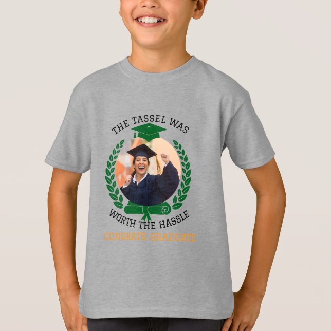 Camiseta Personalizado O Tassel Valia a Pena Foto De Hassle (Frente)