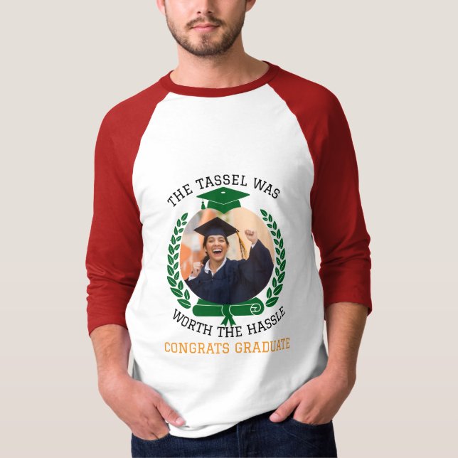 Camiseta Personalizado O Tassel Valia a Pena Foto De Hassle (Frente)