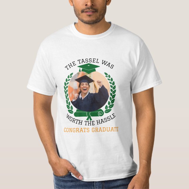 Camiseta Personalizado O Tassel Valia a Pena Foto De Hassle (Frente)