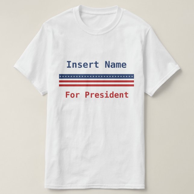 Camiseta Personalizado para o presidente (Frente do Design)